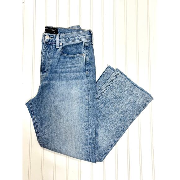 Veronica Beard Carly Kick Flare High-Rise Jeans in Pebble Stone Size 28 - Picture 2 of 9